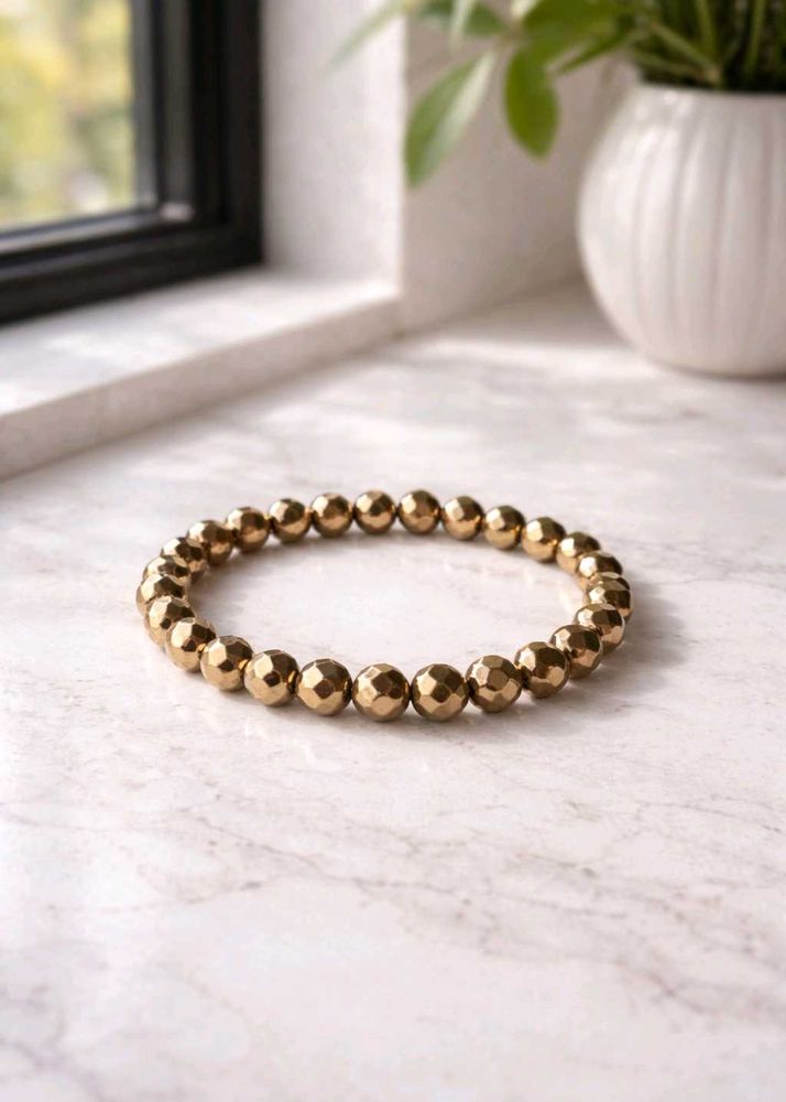 Gold Hematite Crystal Bracelet
