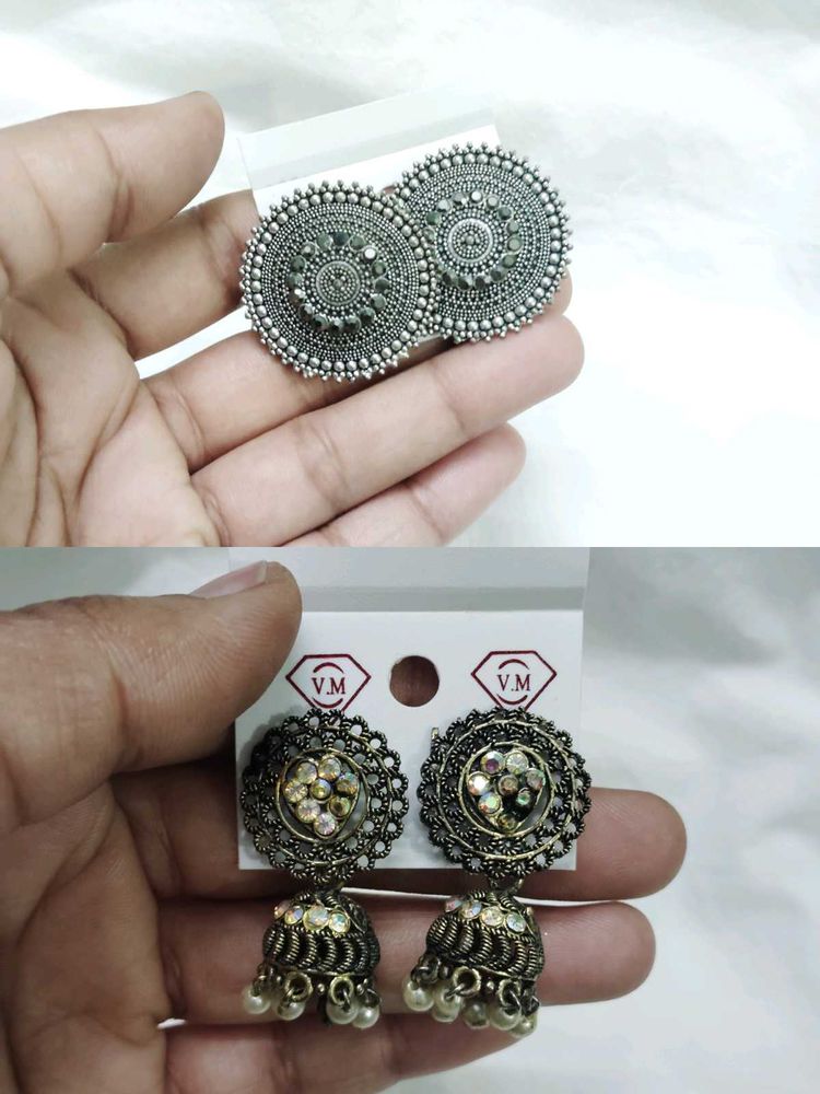 2 pair Jhumka Earrings