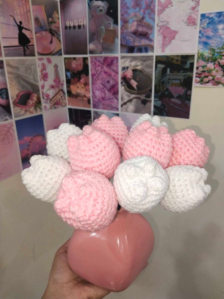 Set of 10 Crochet Tulips 🌷