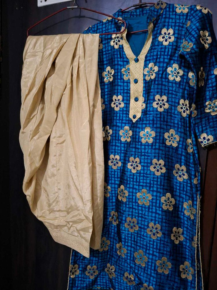 Floral Print Kurta with Salwar
