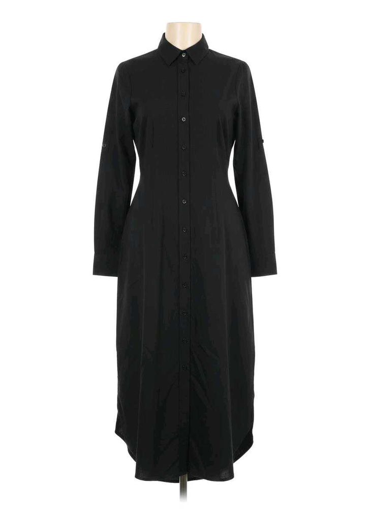 Classic Black Shirt Dress