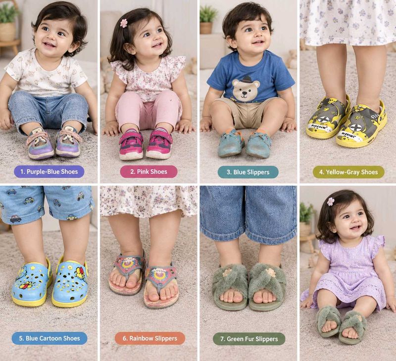 Combo Adorable Baby Shoes &amp; Slippers