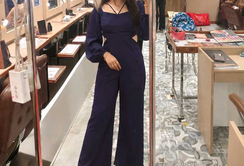 Chic Navy Blue Jumpsuit