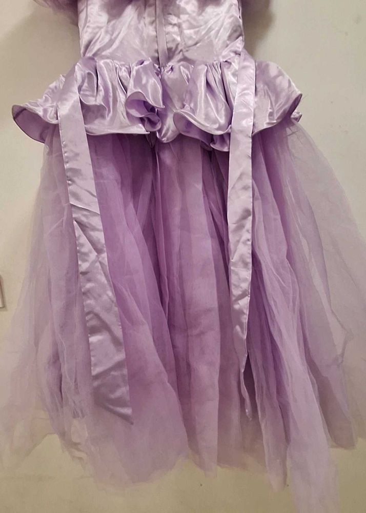 Beautiful Lavender party wear girl gown