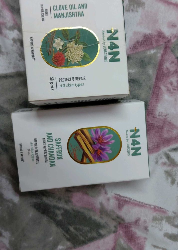 N4N Night Repair Cream &amp; Serum Set