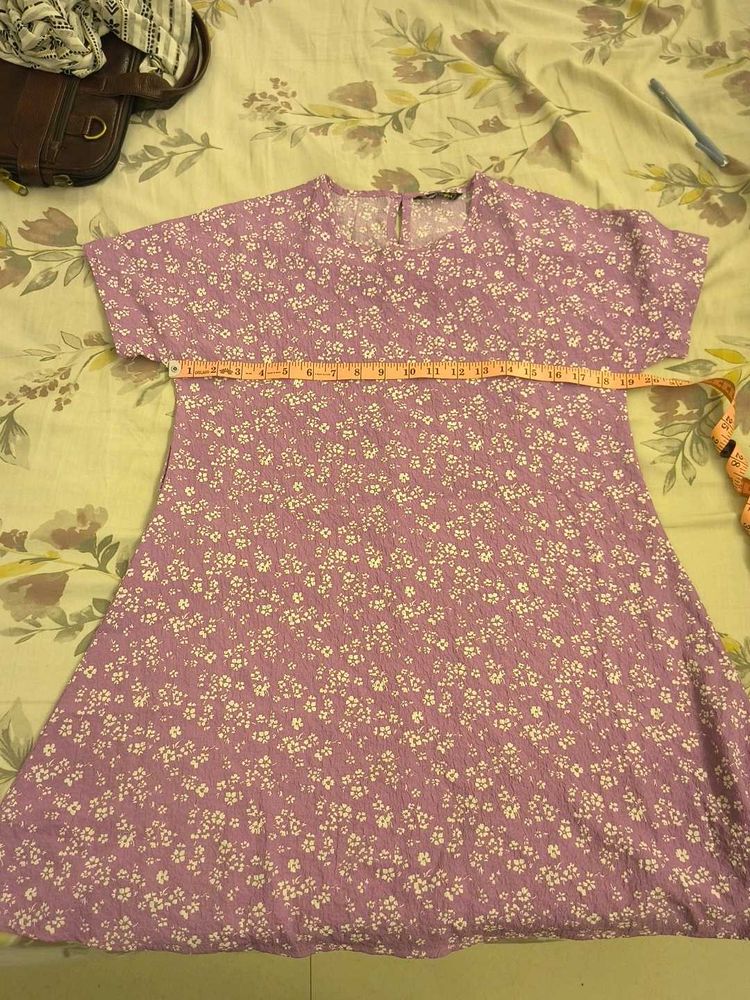 Floral Print A-Line Mini Dress