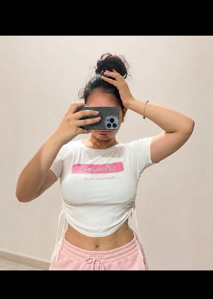 Cute White Cropped Top