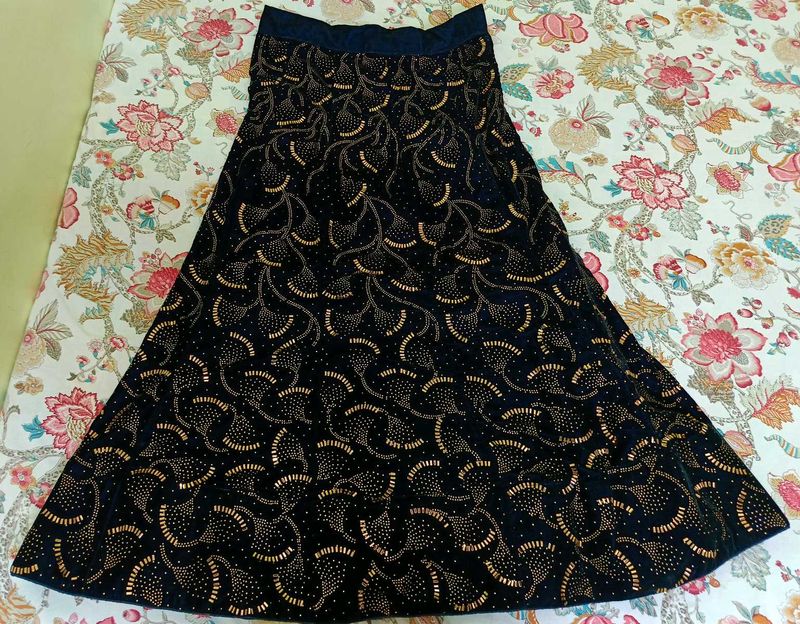 🌷Navy Blue Velvet Lehenga 💕💎