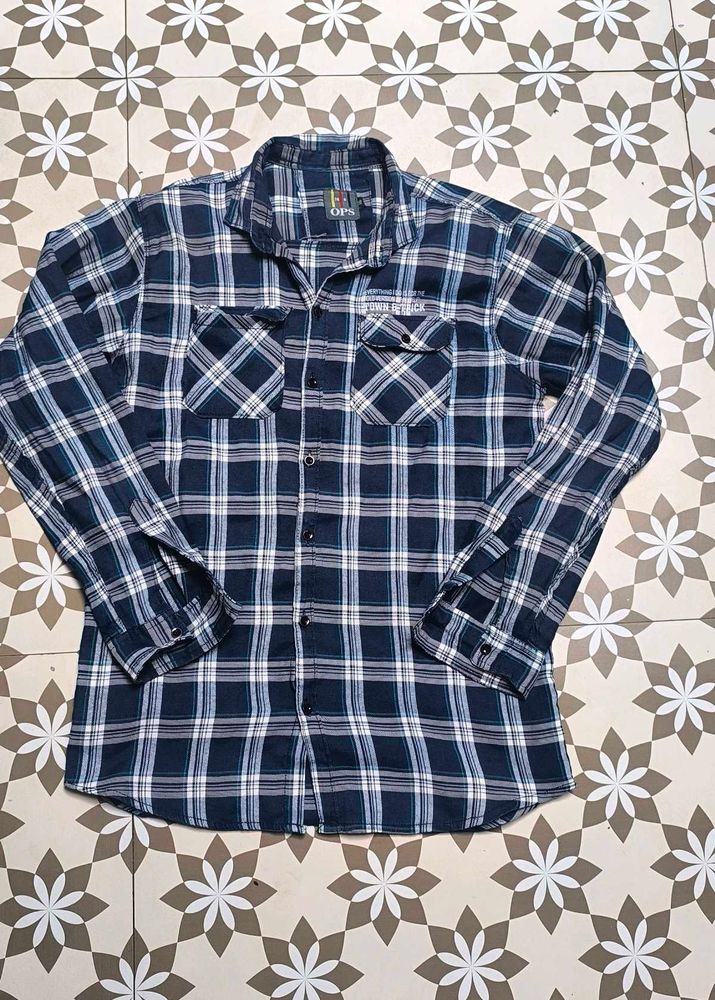 Men's Plaid Button-Down Shirt
