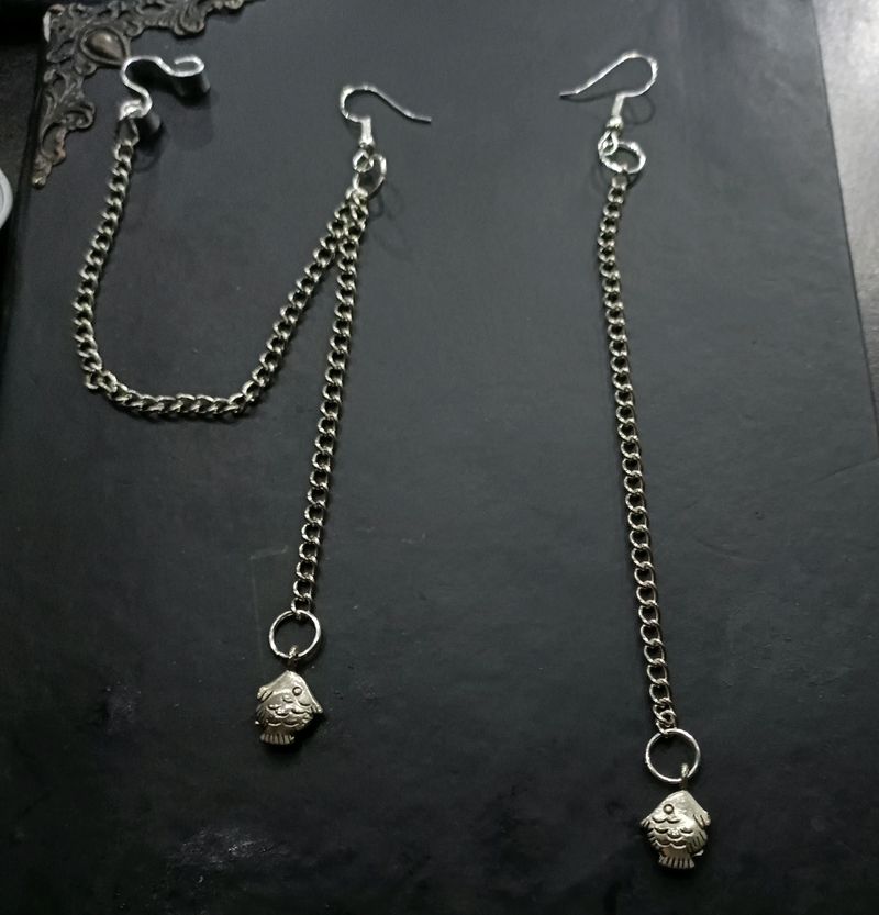 Fishcharm Assymetric Earcuff Earrings