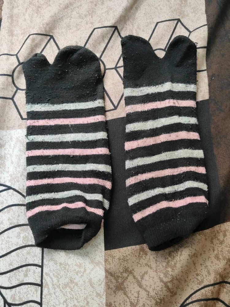 Striped Toe Socks