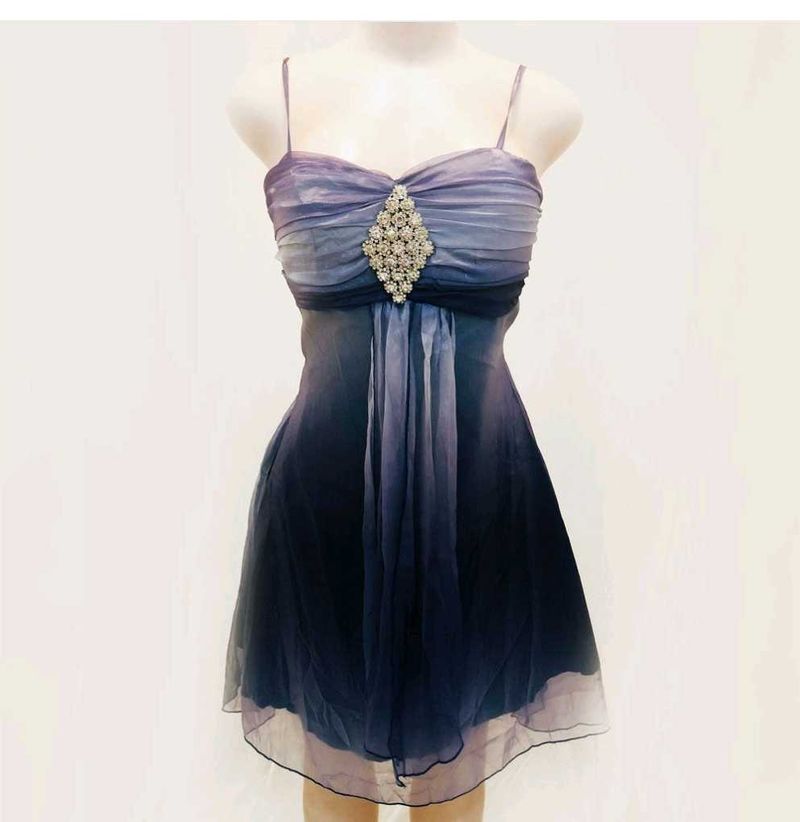 Stunning Ombre Party Dress with Embellishment