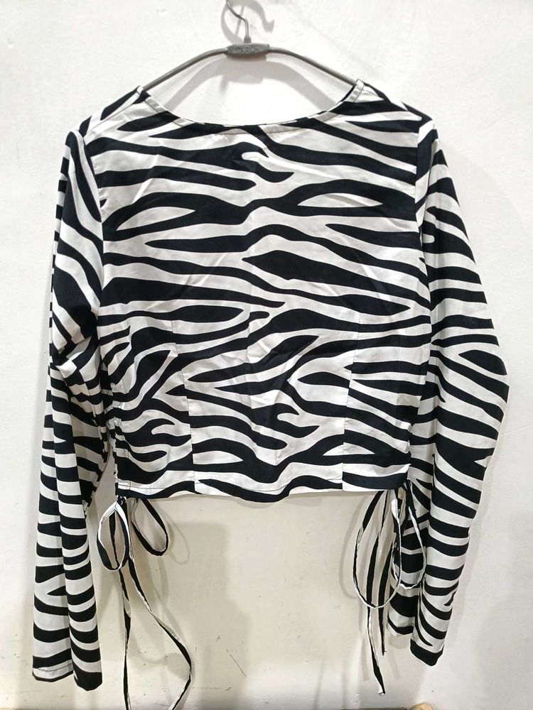 women zebra top