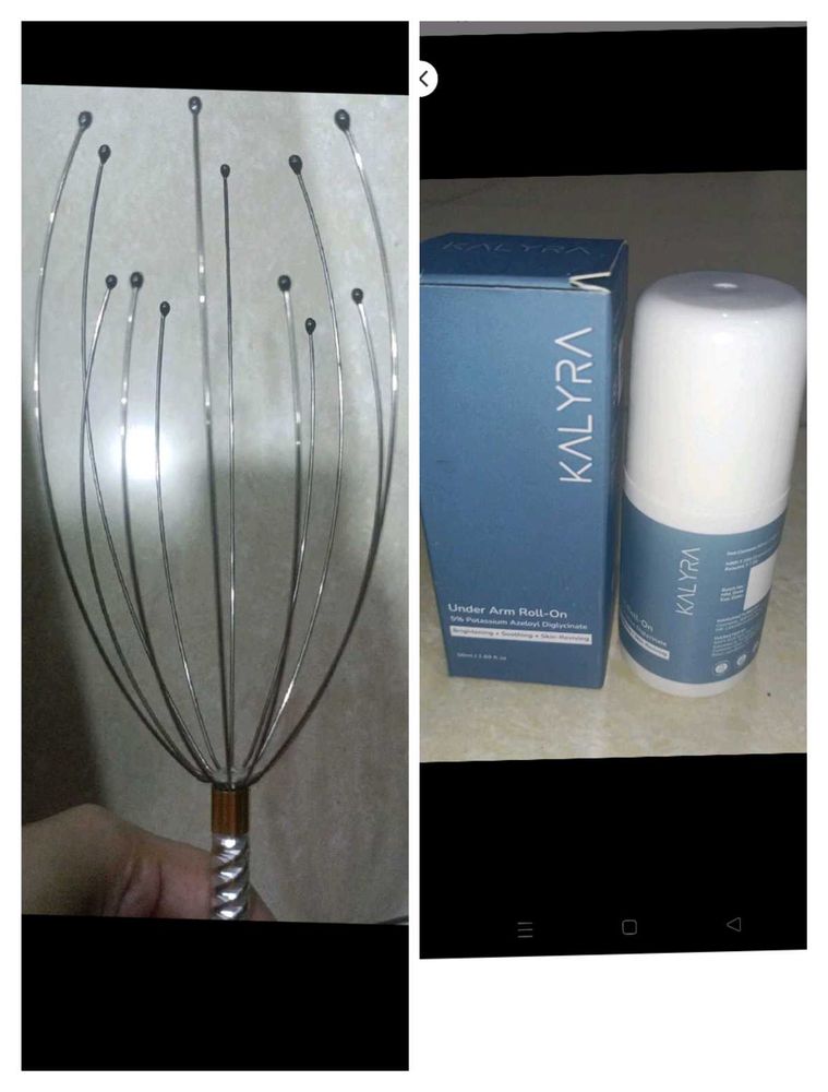 Combo kalyra Under Arm Roll-On + head massager