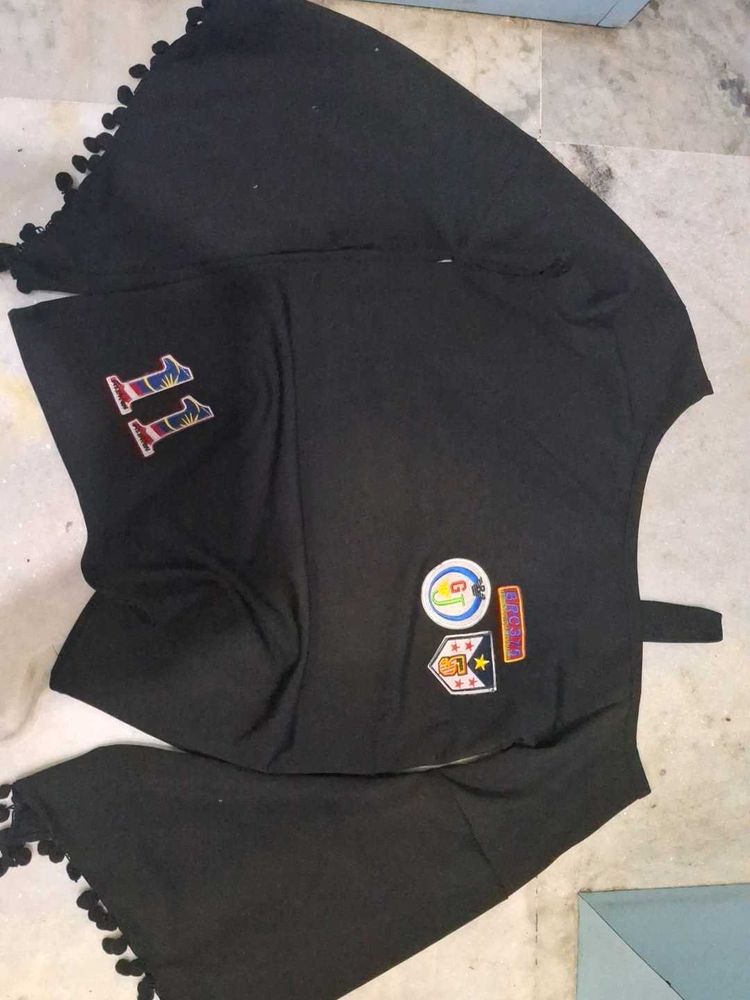 Black inner like garment,with Embellishments
