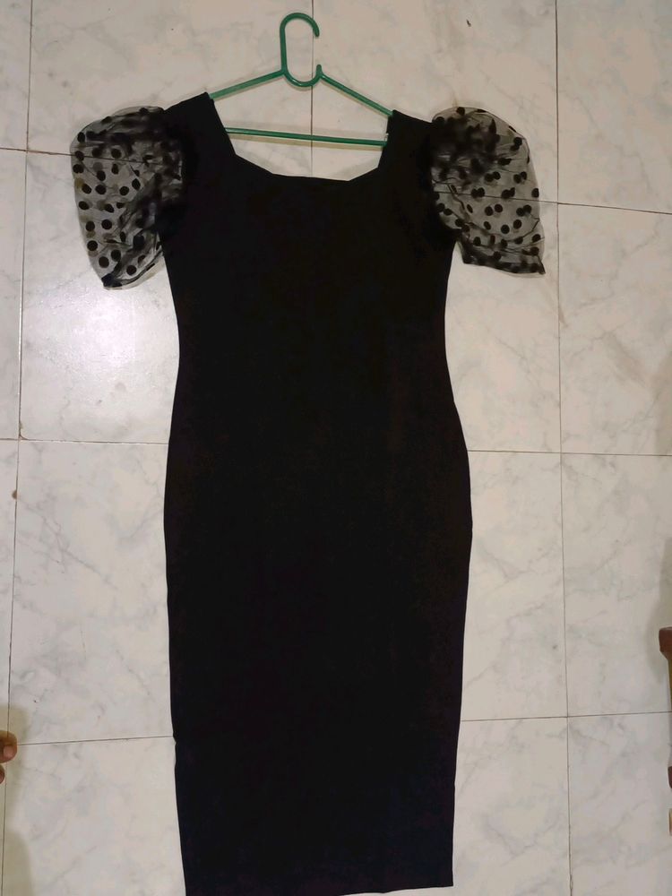 A-line Body Fit Stretchable Dress