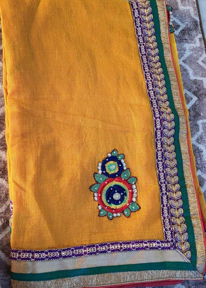 Beautiful Heavy Border Saree