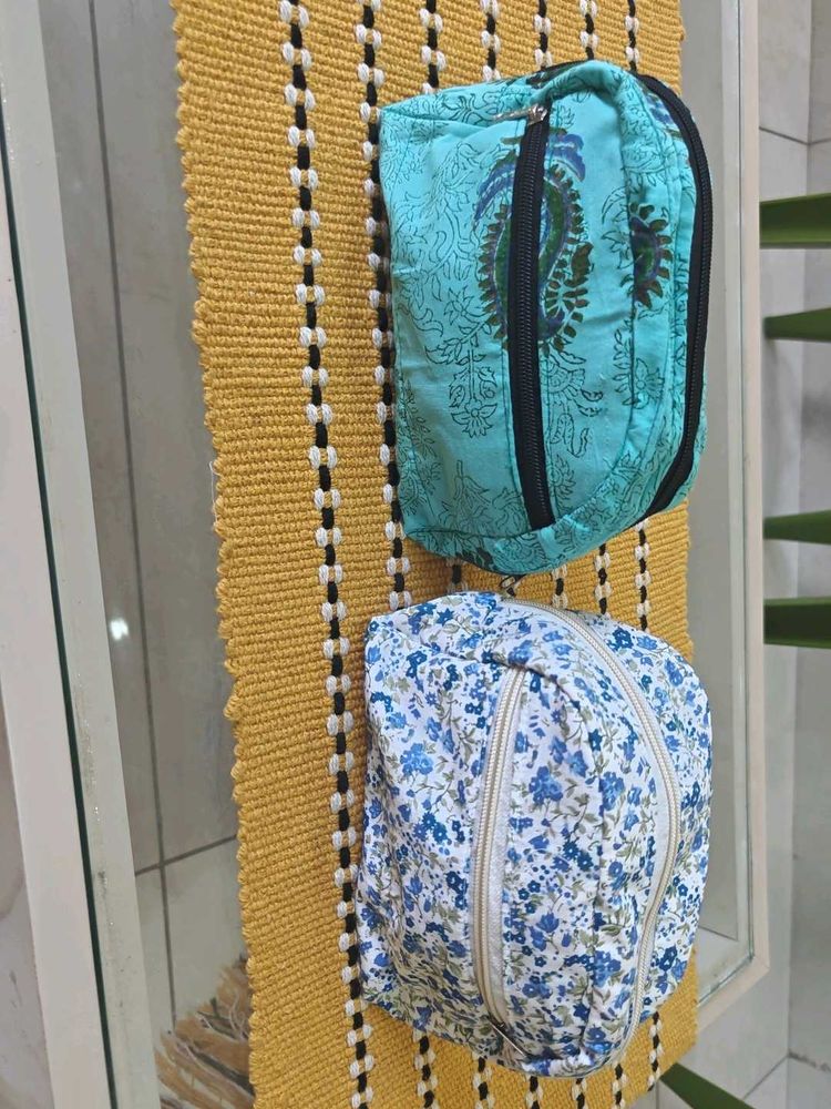 Set of 2 Cute Floral Pouches
