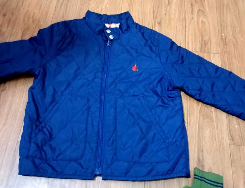 Navy BlueWinter Jacket for Kids–Lightweight &amp; Warm