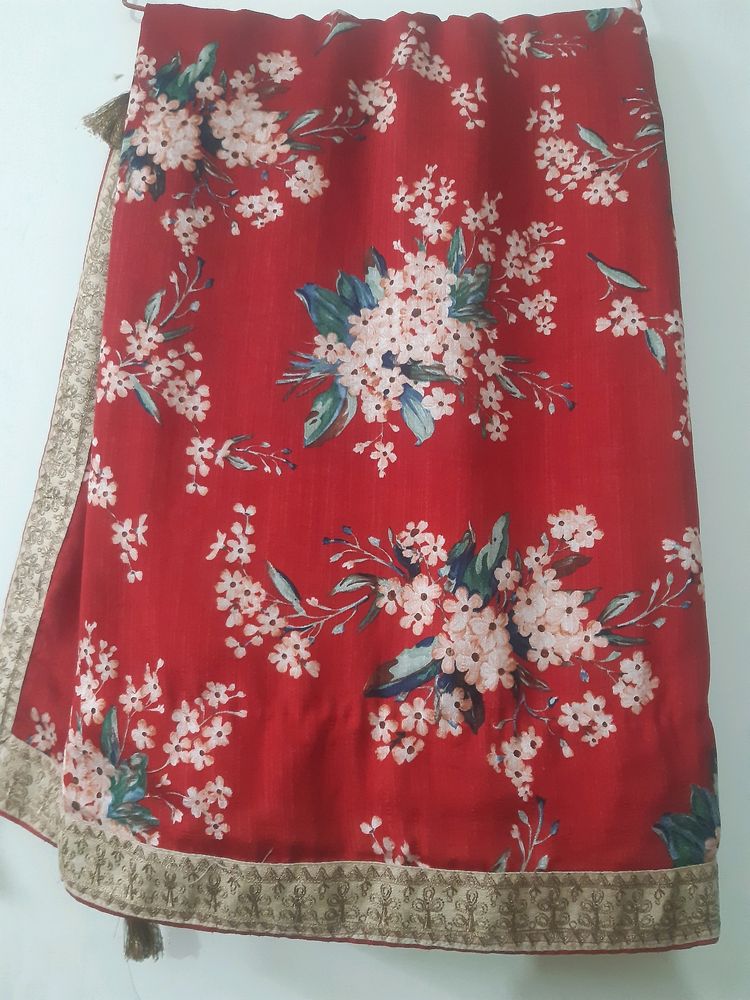 Silk Red Saree