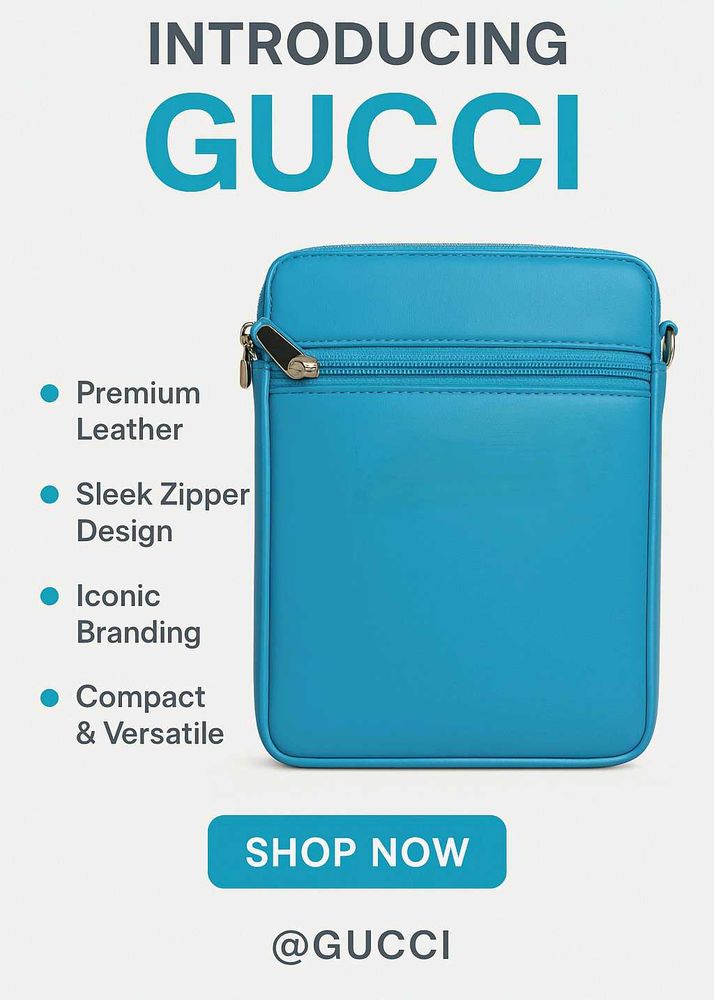 100%Pure Leather Sling Bag Luxurious #Trend#001