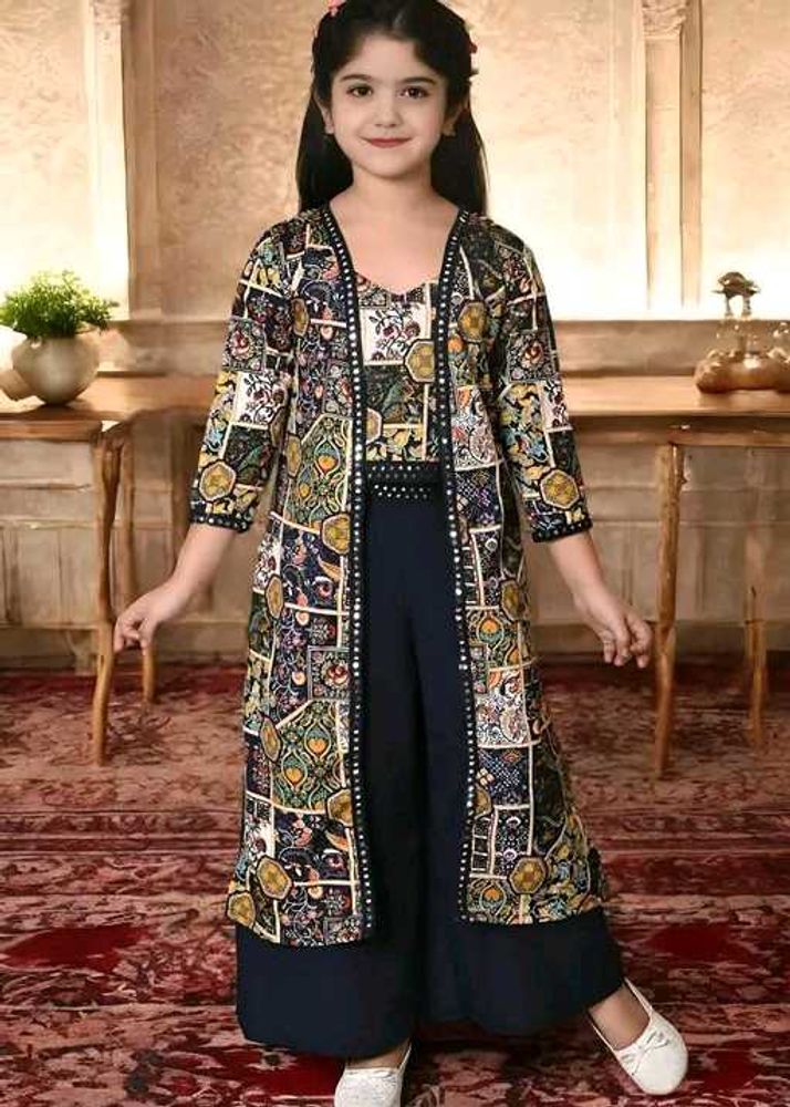 New Stylish shrug top plazo set