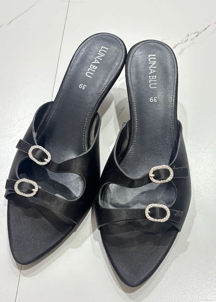 Westside Luna Blu Black Mules