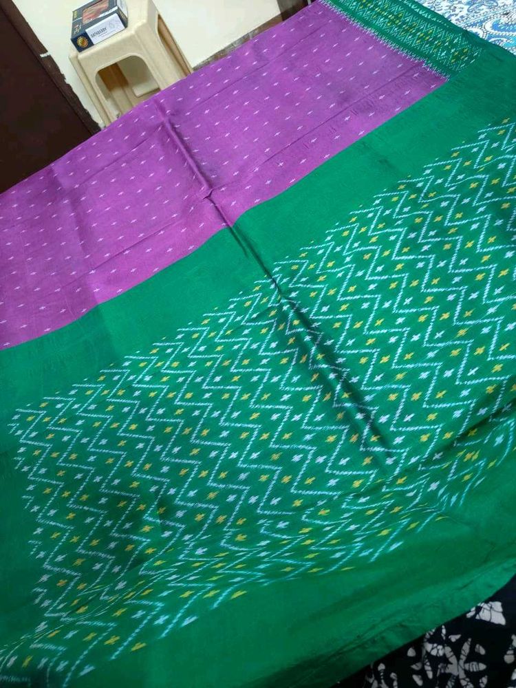 Beautiful Saree - Purple &amp; Green