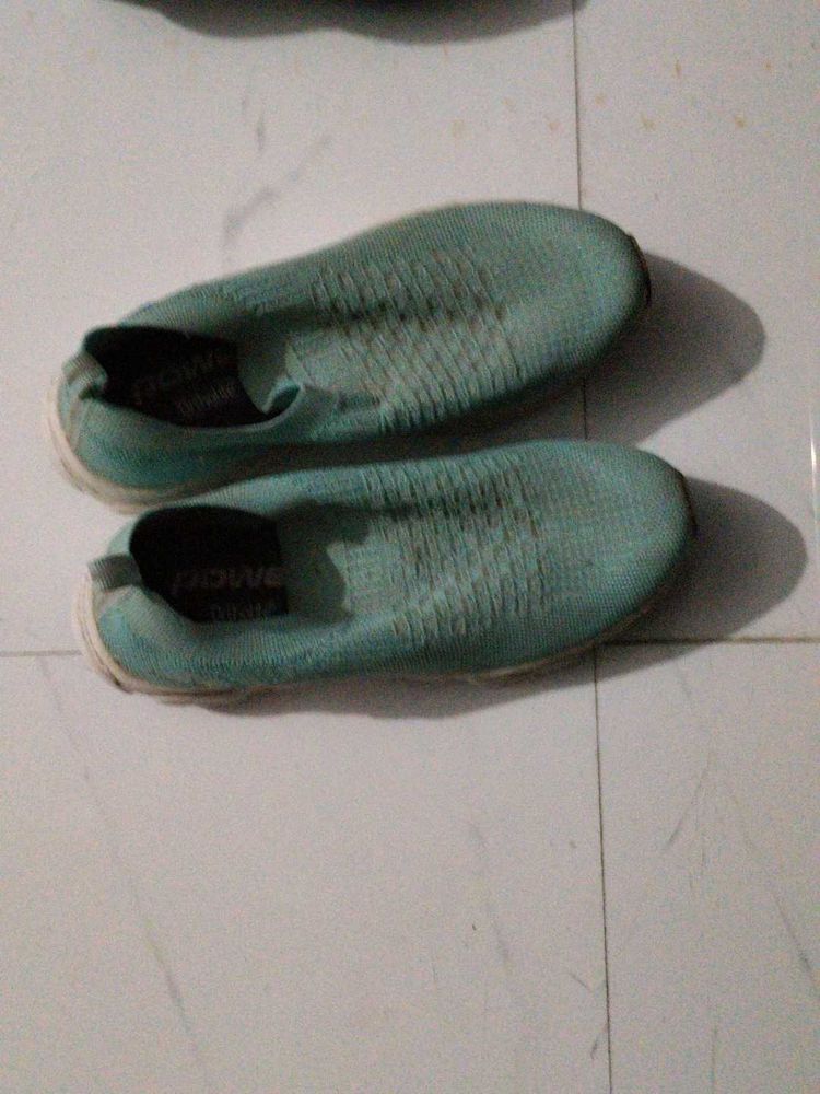 Comfortable Teal Slip-On Sneakers