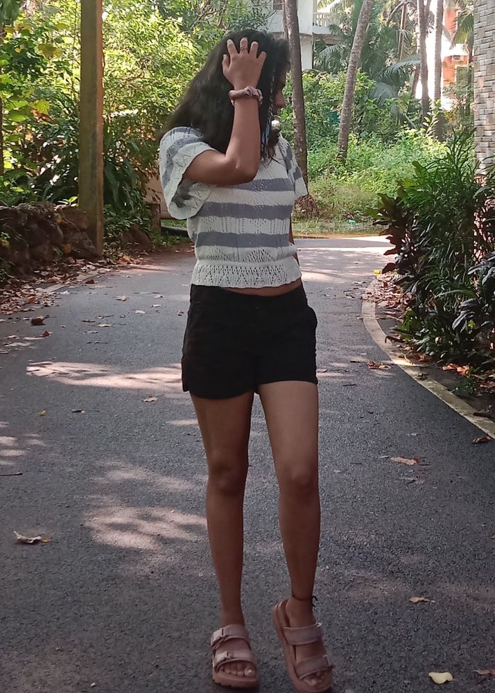 Crop Top and shorts combo