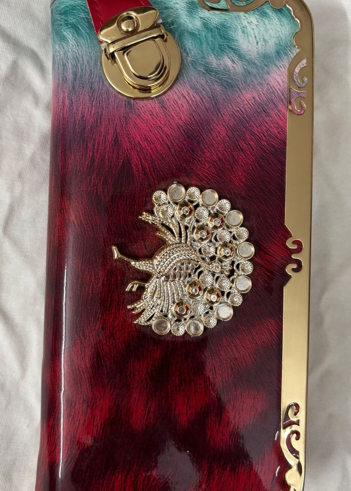 Exquisite Peacock Clutch wallet