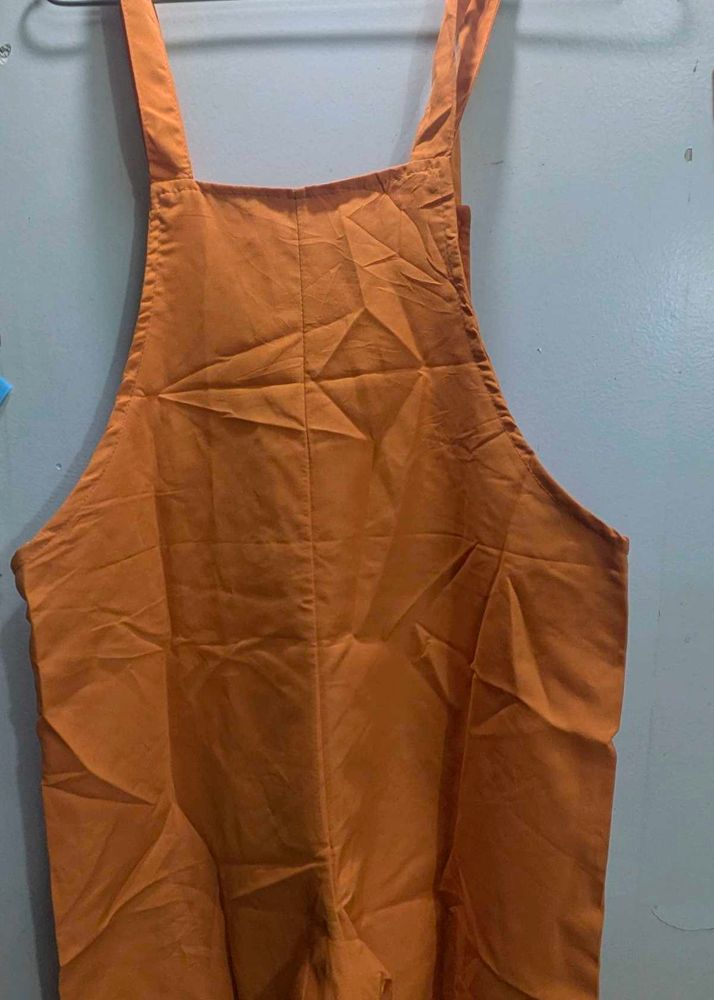 Orange Overall Jumpsuit M size