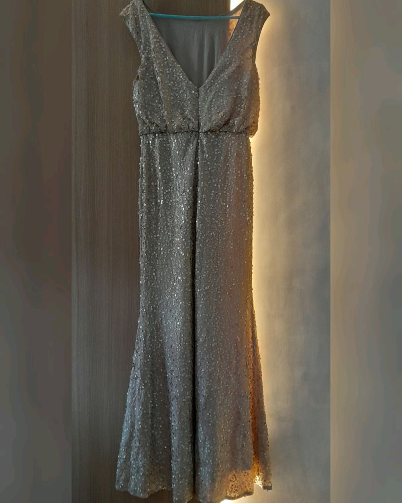 Full Length Party Wear Sequence Gown