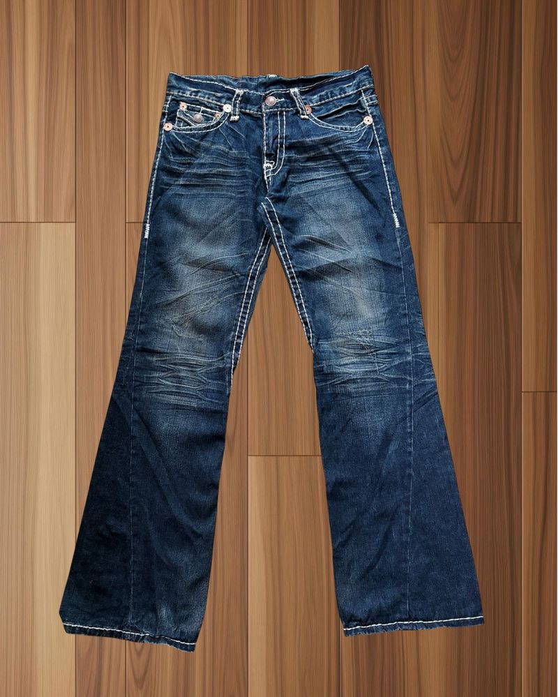 Designer Flared Blue Jeans