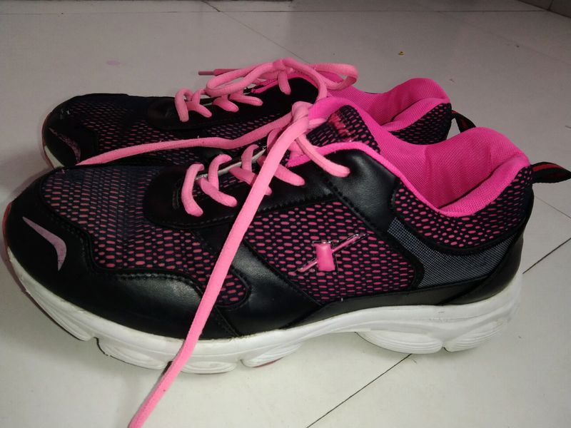 Sparx Black Pink Sports Shoes
