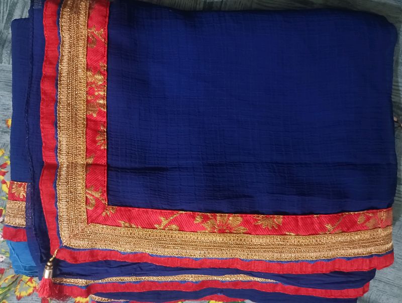 Blue Saree