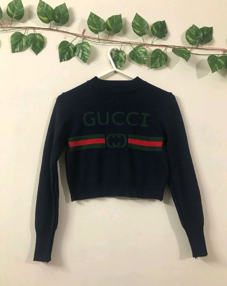 Gucci Inspired Crop Sweater