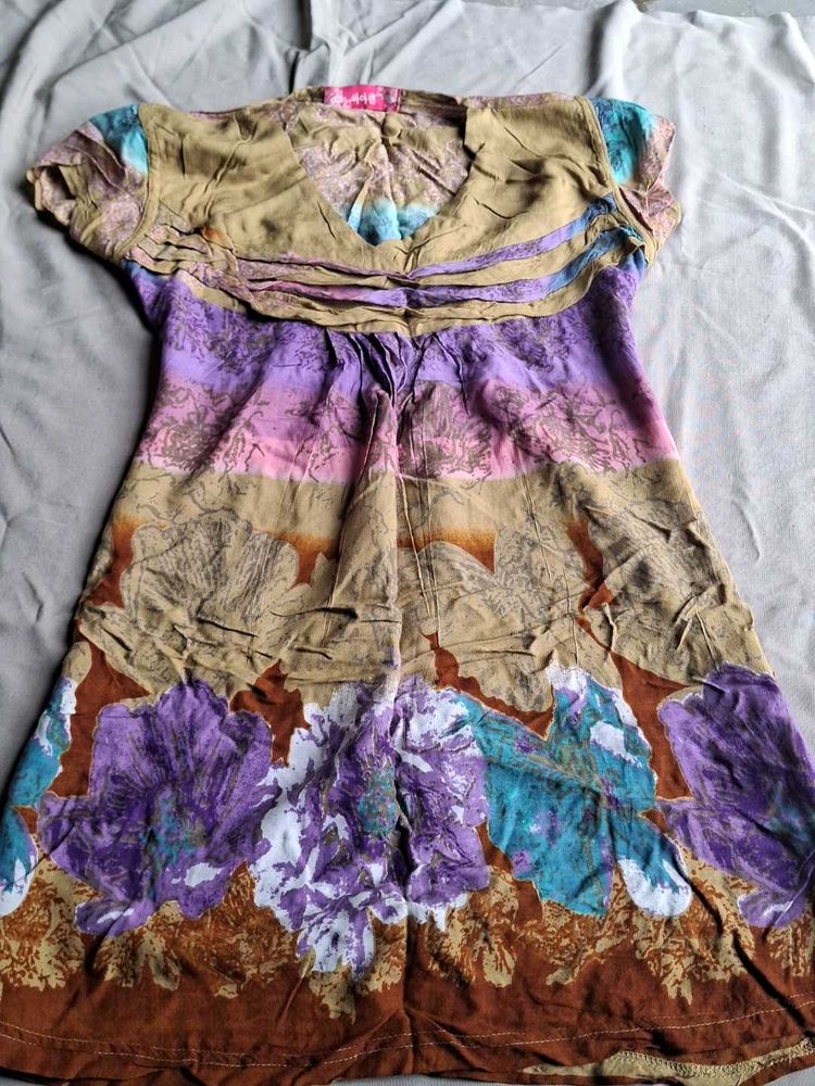 Bohemian Floral Print Dress