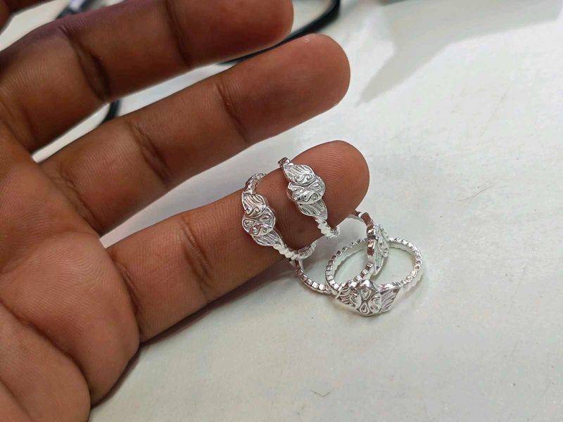 Pure Silver Toe Rings
