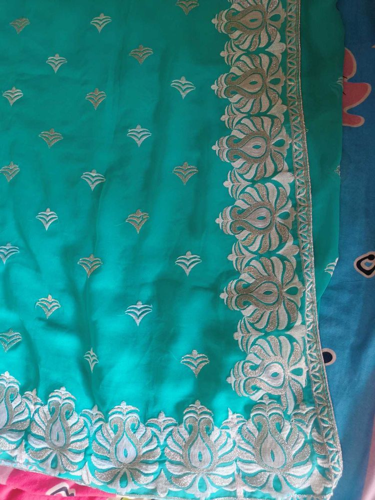 Georgette Saree with stitched blouse 38