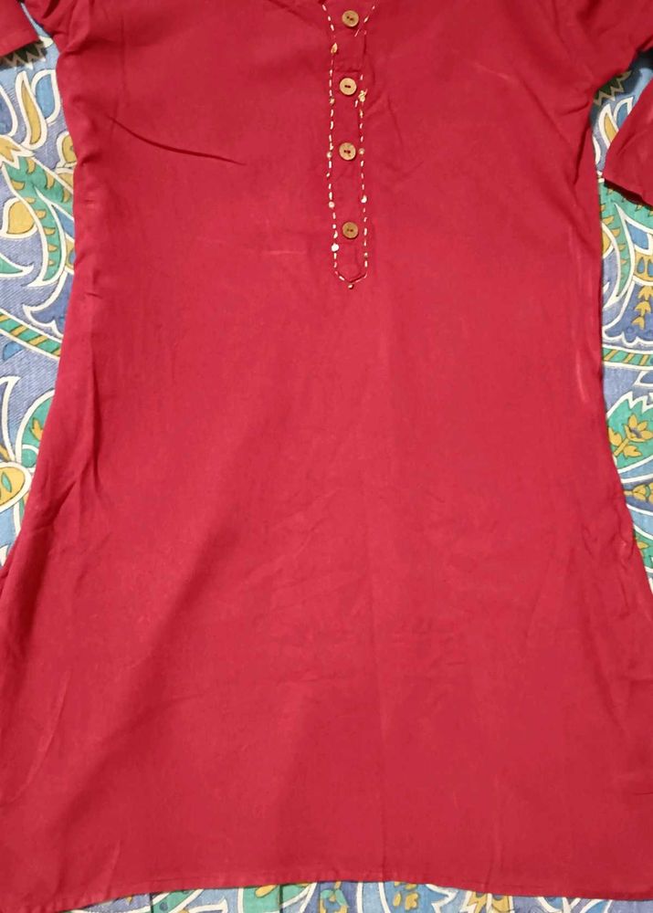 short kurta (Maroon)