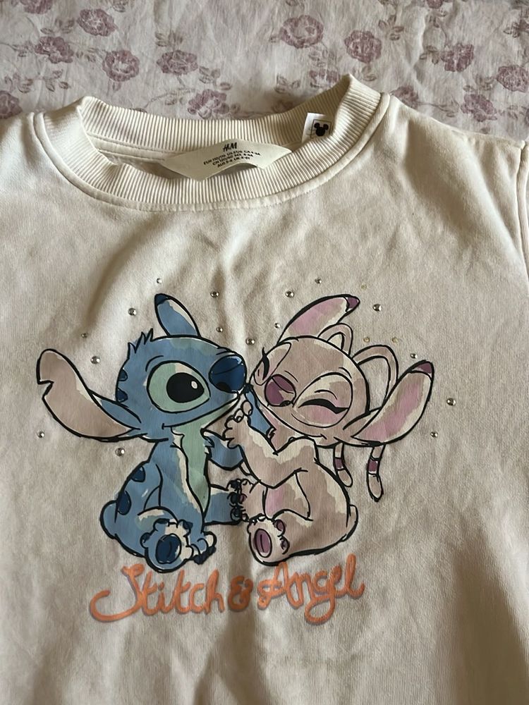 Cream Stitch &amp; Angel Sweatshirt