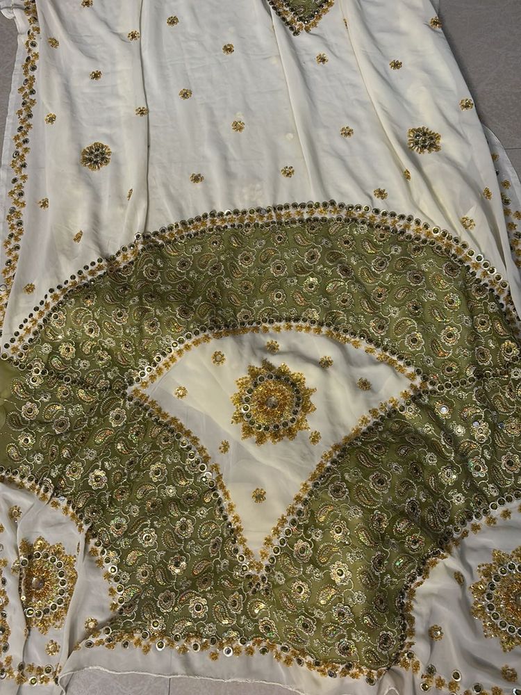 Embroidered Y2K saree