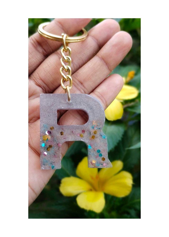 handmade alphabet keychain