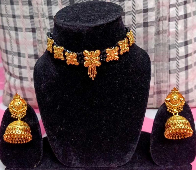 Gold Plated Indian Jewelry Set combo