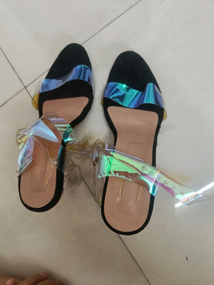 Holographic High Heels For Women Size 38 Uk 5.