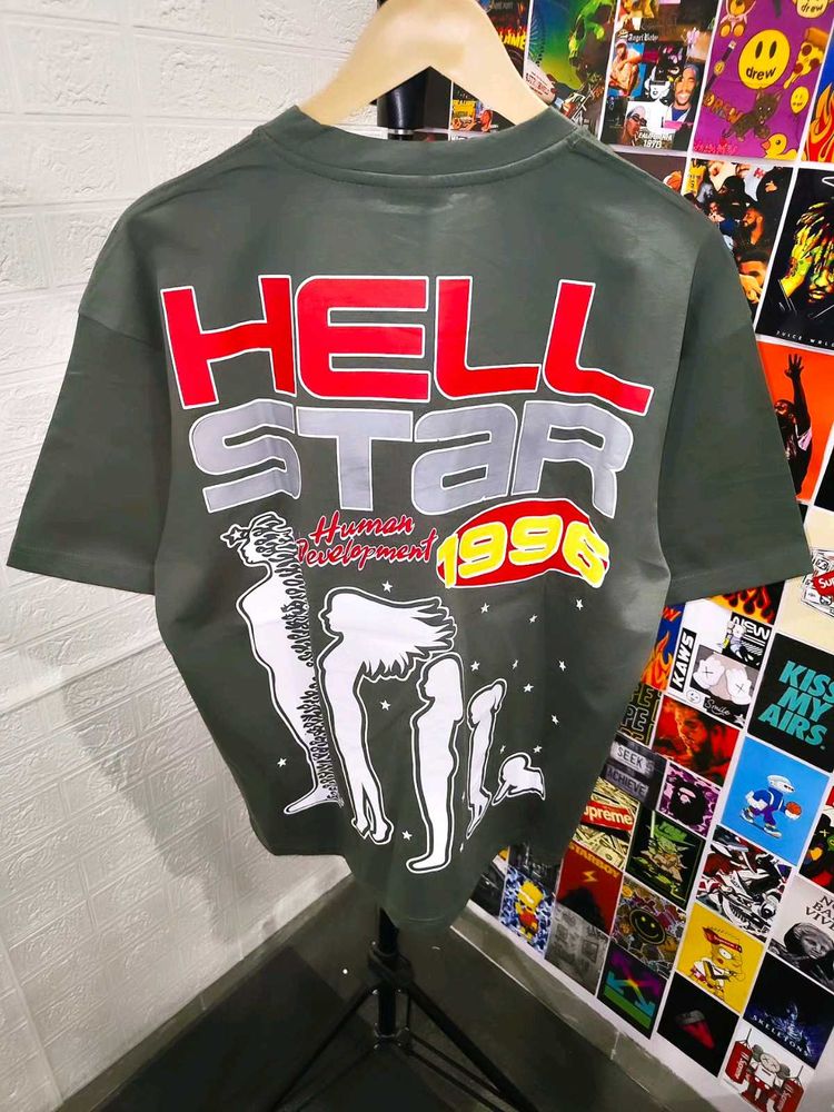 HELLSTAR GRAPHIC PRINTED OVERSIZE TEE 🔥🔥