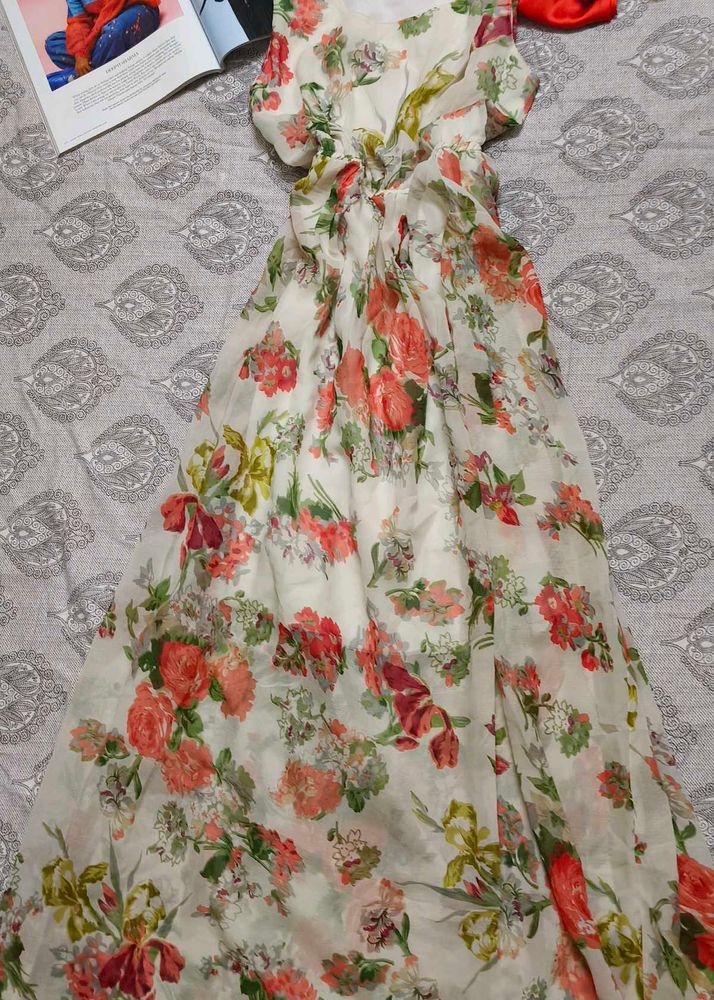 Floral Print Maxi Dress