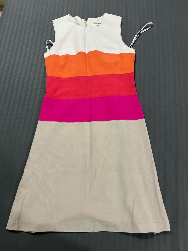 Color Block Sleeveless Dress