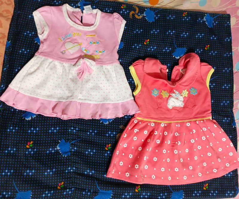 Adorable Baby Girl Dresses (Set of 2)